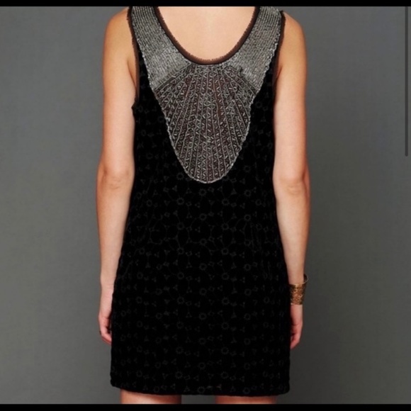 Free People Danced To Pieces Beaded Mini Dress 4 - Picture 3 of 14
